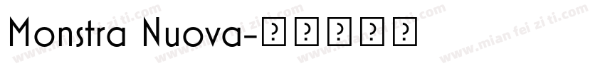 Monstra Nuova字体转换